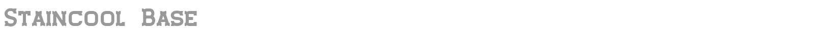 Staincool Base font preview